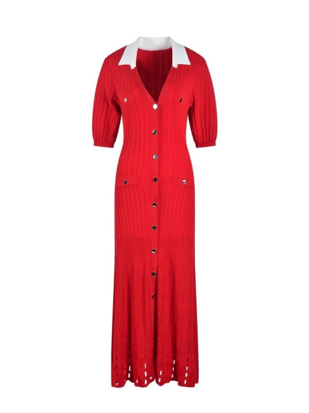Sandro Teane Knitted Midi Dress
